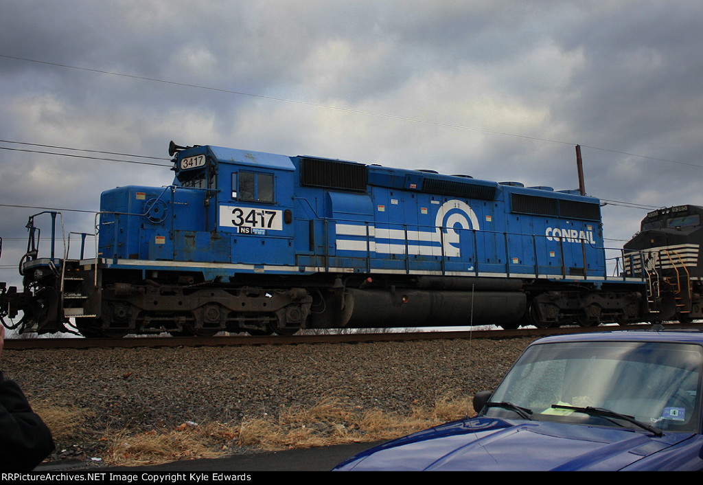 NS SD40-2 #3417 on 14G